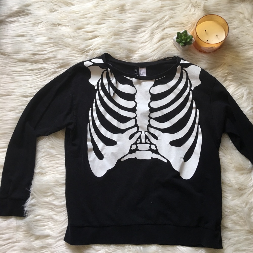 H&M Skeleton Sweater