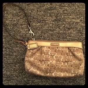 Gold Coach wristlet