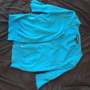Blue Express short cardigan