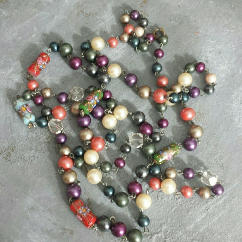 🌴Vintage Beaded Necklace