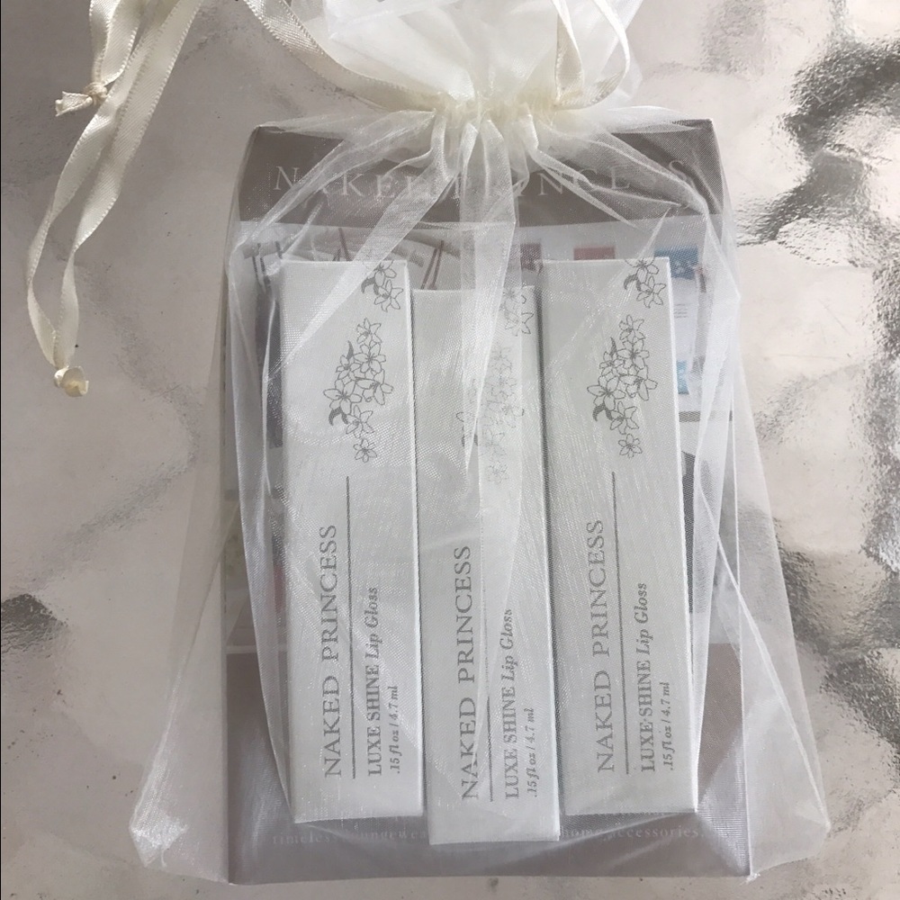 Naked Princess Luxe Shine Lip Gloss 3 Pack