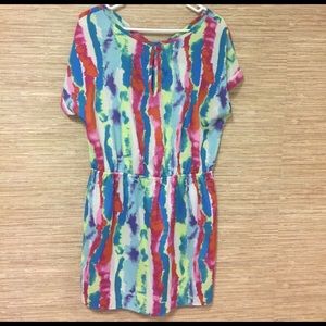 Multi colored keyhole Dress NWT