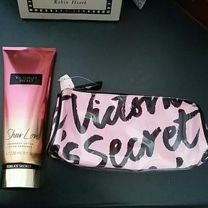 Victoria Secret Makeup Bag and Lotion