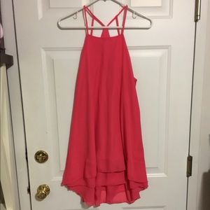 Flowy pink sundress