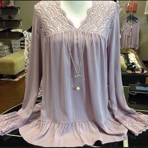 Lavender & Lace Top