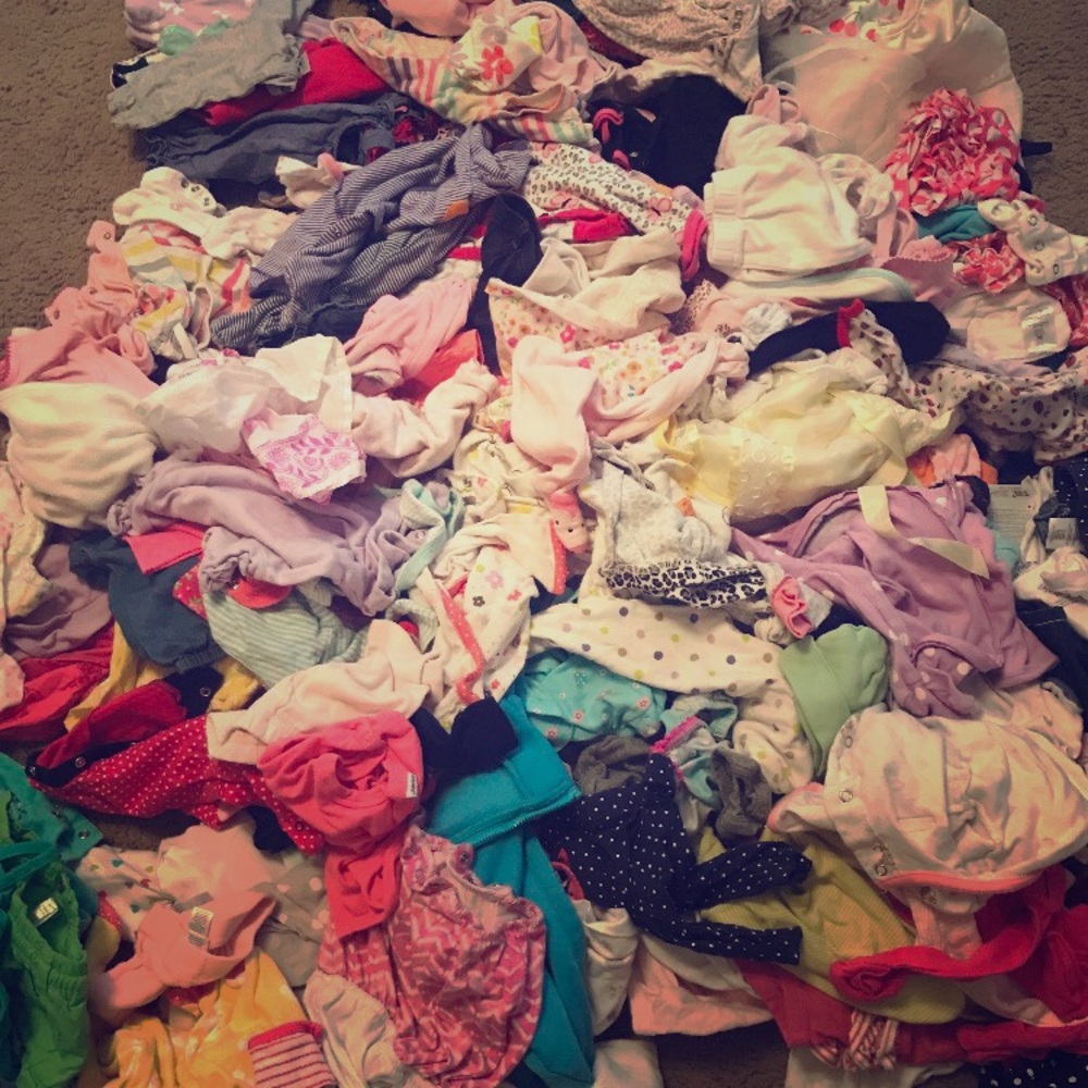 Huge newborn to 6 month clothing lot!
