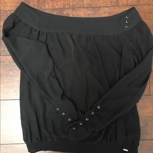 Black chiffon  blouse