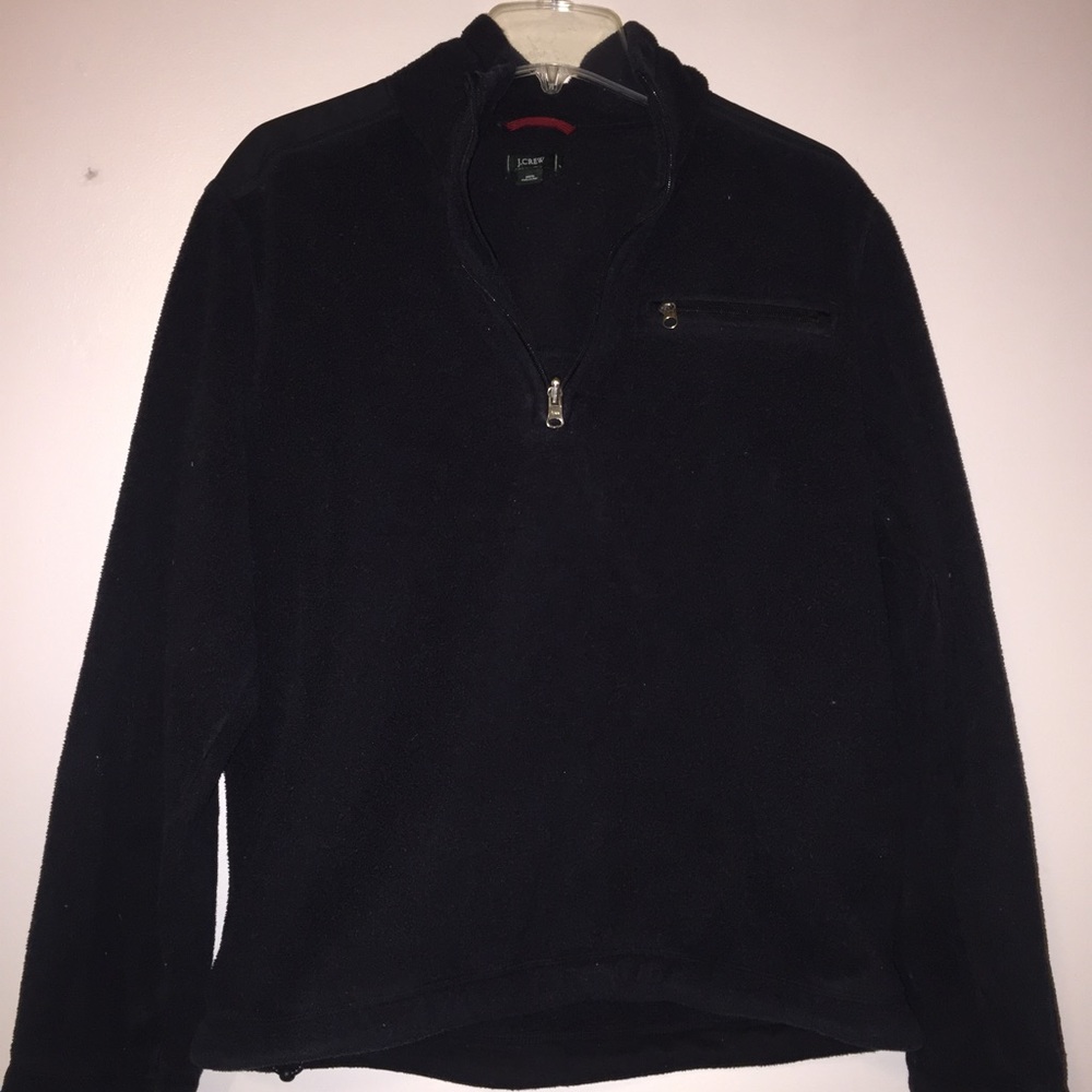 J. Crew fleece 1/2 zip pullover.