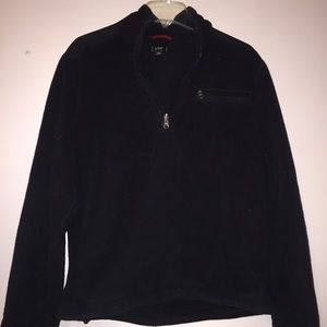 J. Crew fleece 1/2 zip pullover.