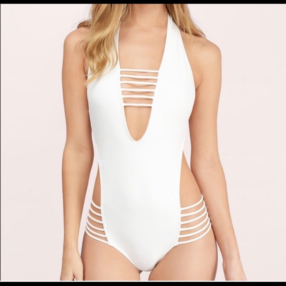 White One Piece Swimsuit