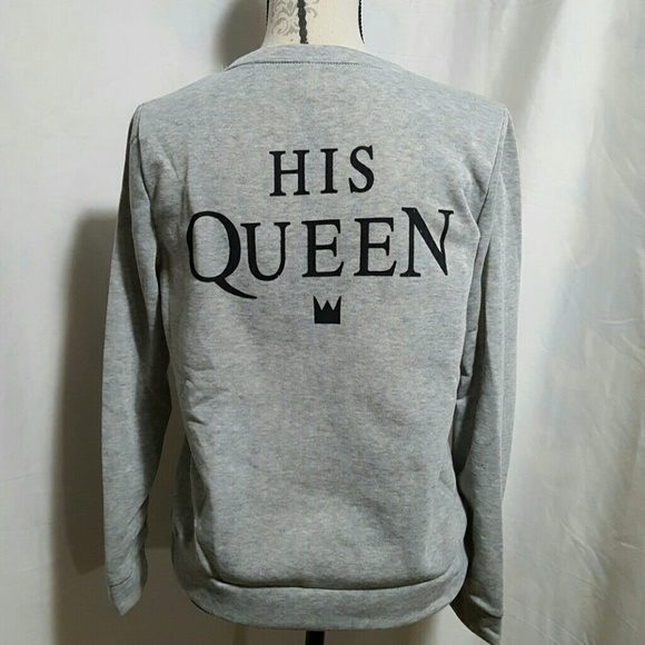 🍒 sassy HIS QUEEN Sweatshirt - Picture 3 of 3