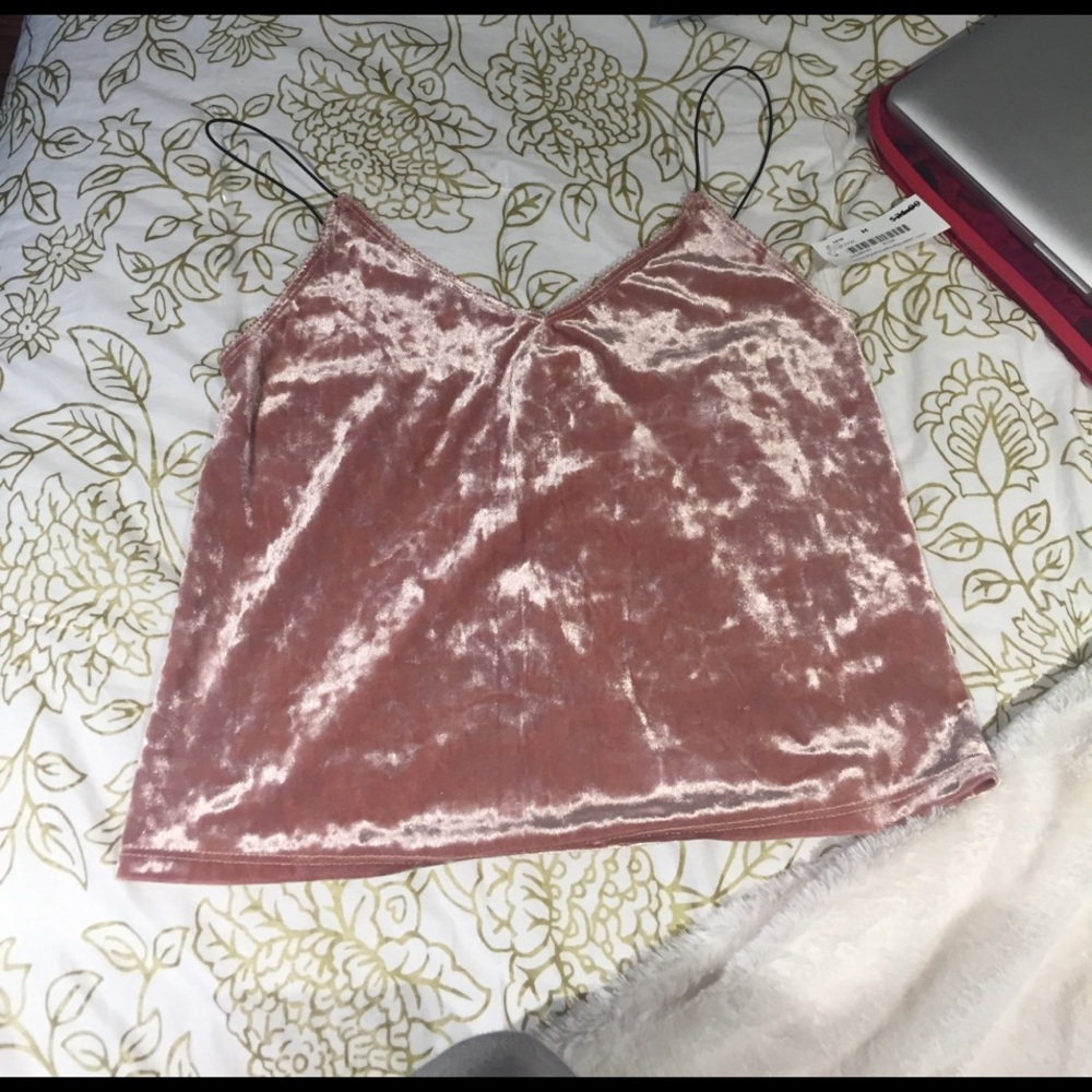 Mystique boutique blush velour shirt
