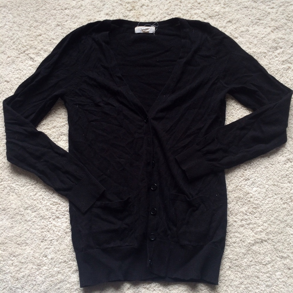 Black layering cardigan