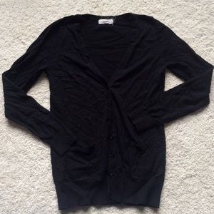 Black layering cardigan