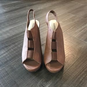 Madden girl sling black heels