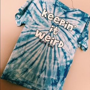 Blue tie-dye t-shirt