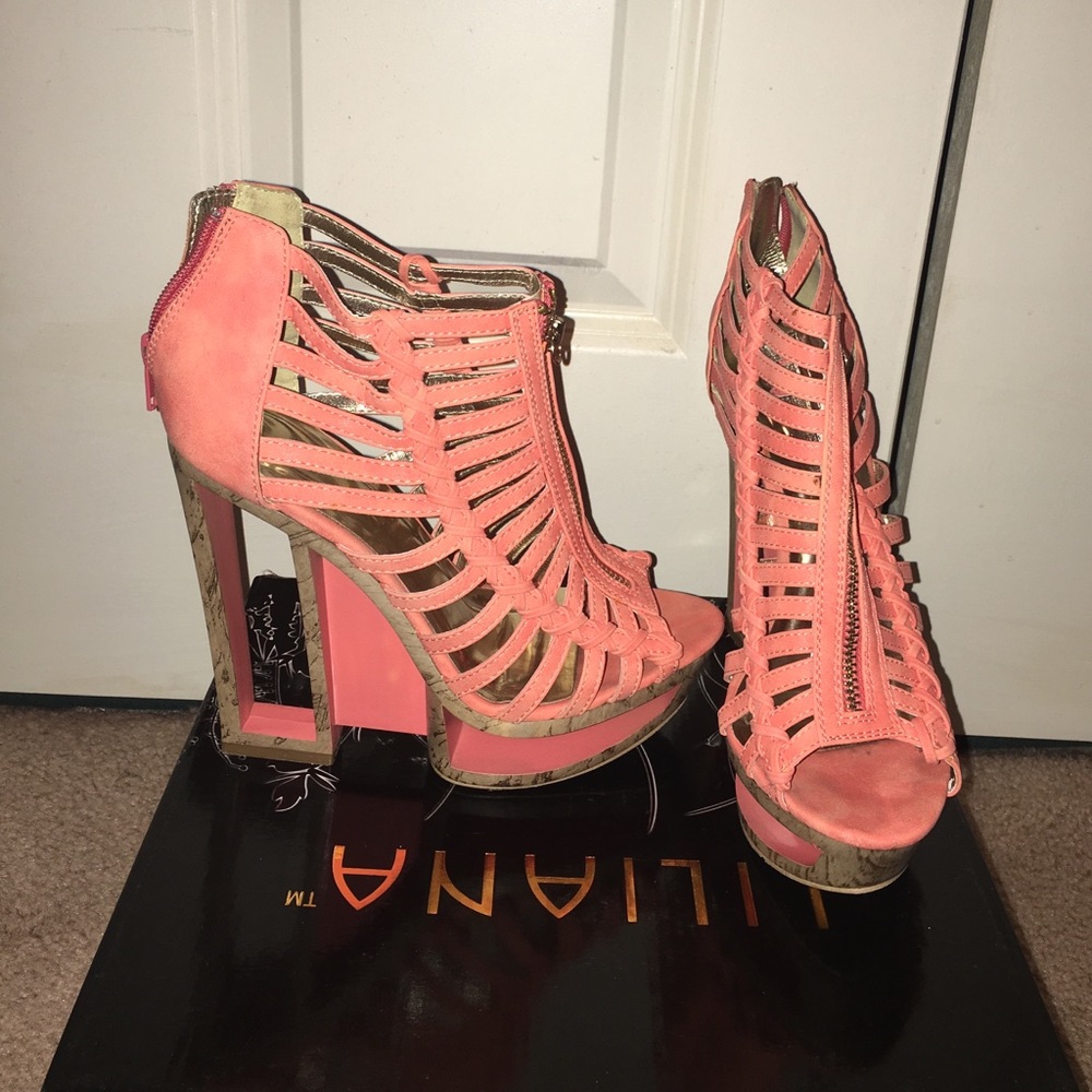 Akira Coral Rosalie-7 Sandal Heel