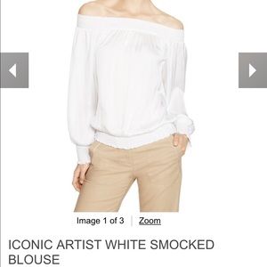 White House Black Market off the shoulder blouse.