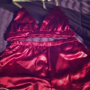 Satin Two Piece Set