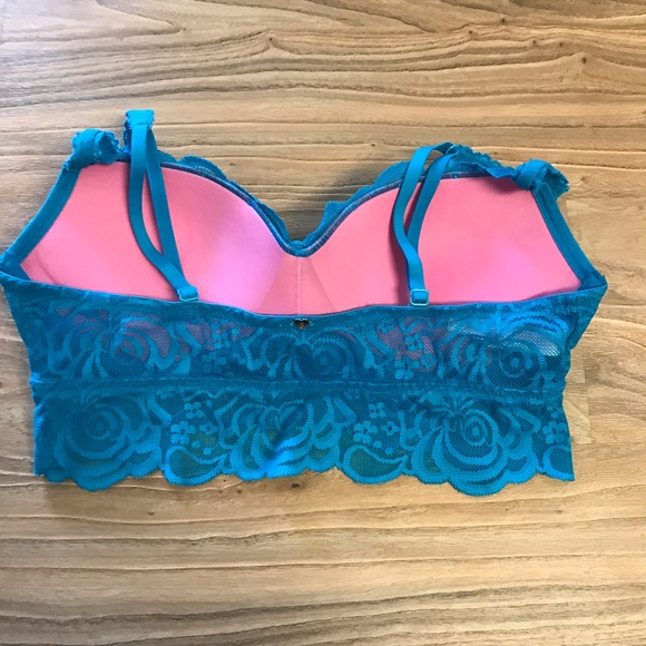 🔴Victoria's Secret Sexy Lace Blue Bralette🔴 - Picture 2 of 3