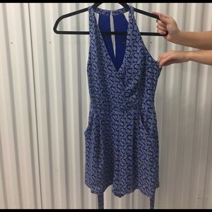 Express Pants - MOVING SALE❗️Express Blue Paisley Romper Express Pants - MOVING SALE❗️Express Blue Paisley Romper
