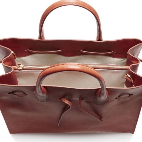 Mansur Gavriel Large Sun Leather Tote Bag - Picture 8 of 8
