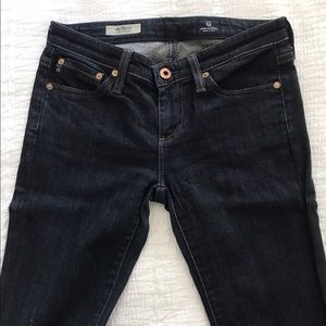 AG Adriano Goldschmied slim straight blue jeans