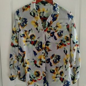 Floral The Limited Ashton Blouse