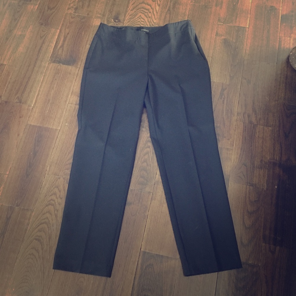 Black side zip pants