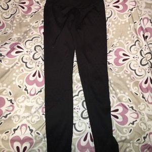 Black polkadot leggings