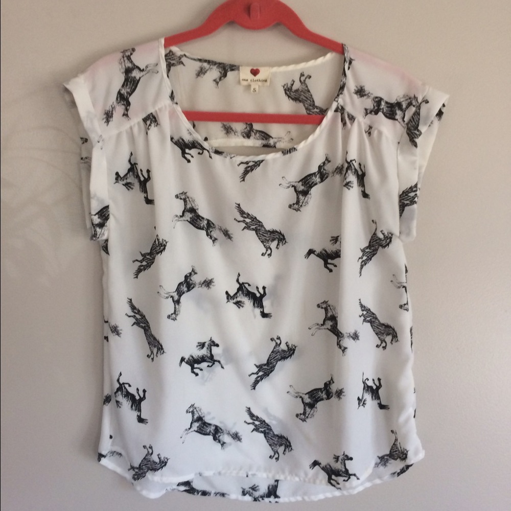 Horse print shirt