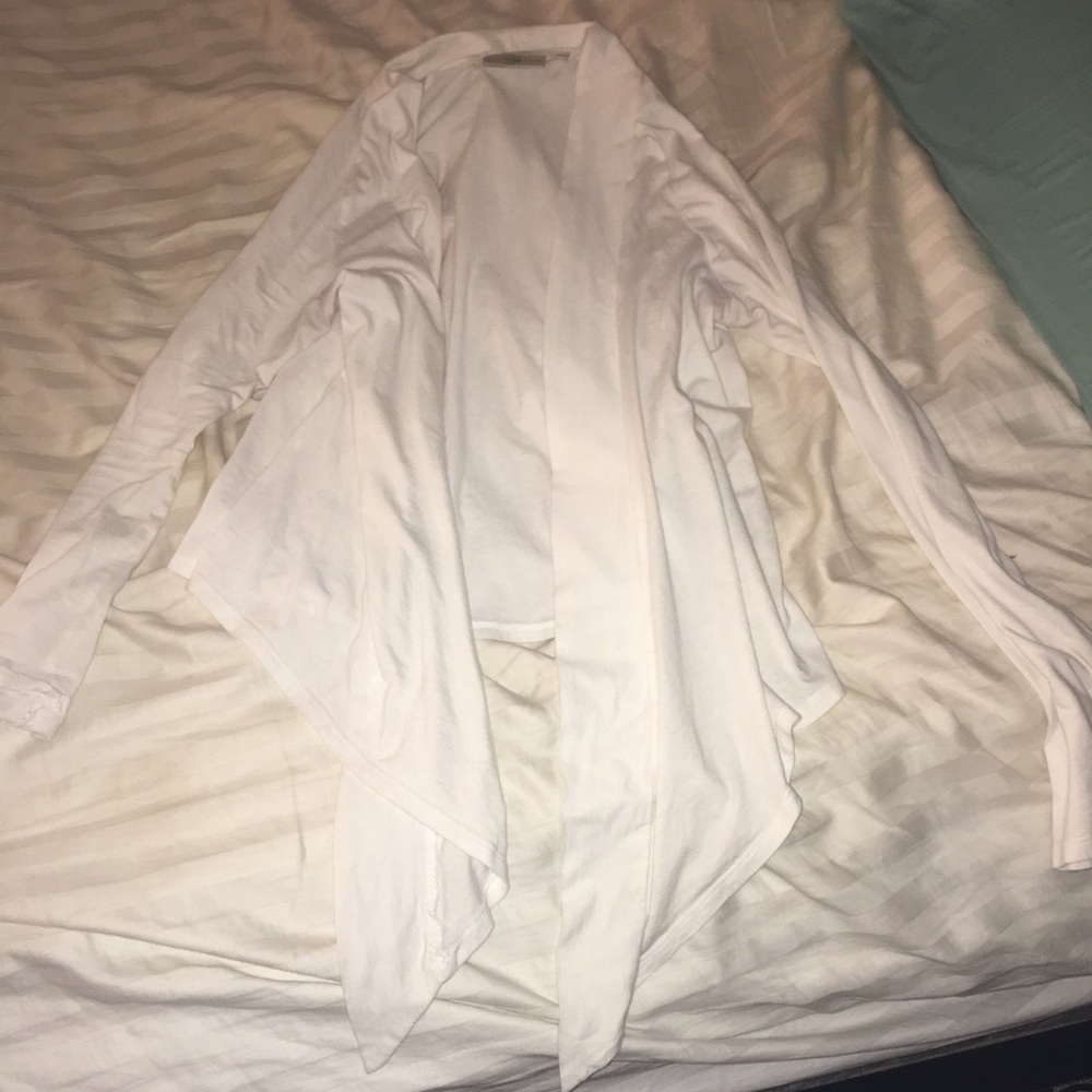 White cardigan