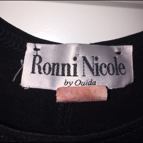 Ronni Nicole Sexy Black One Of A Kind Dress - Picture 4 of 4
