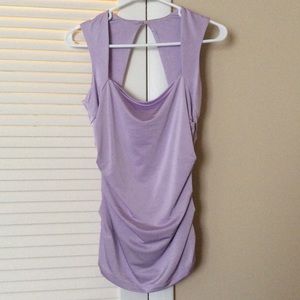 Silky tank with open back