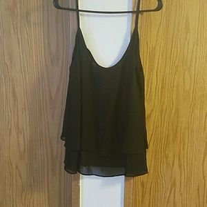 Spaghetti strap flowy tank top
