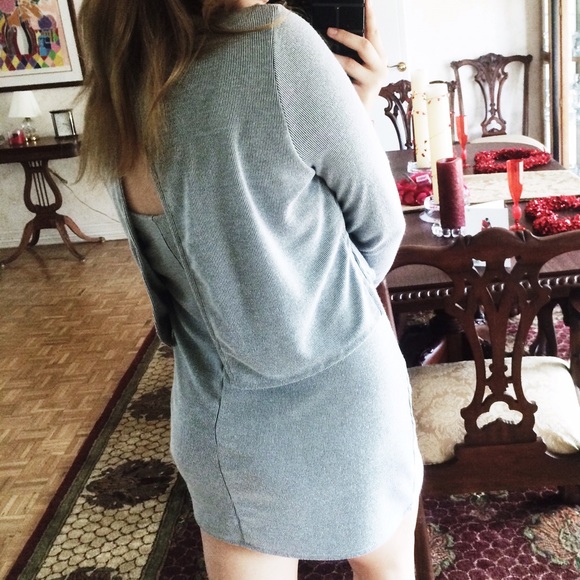 Topshop striped dress with slit back - Picture 4 of 8