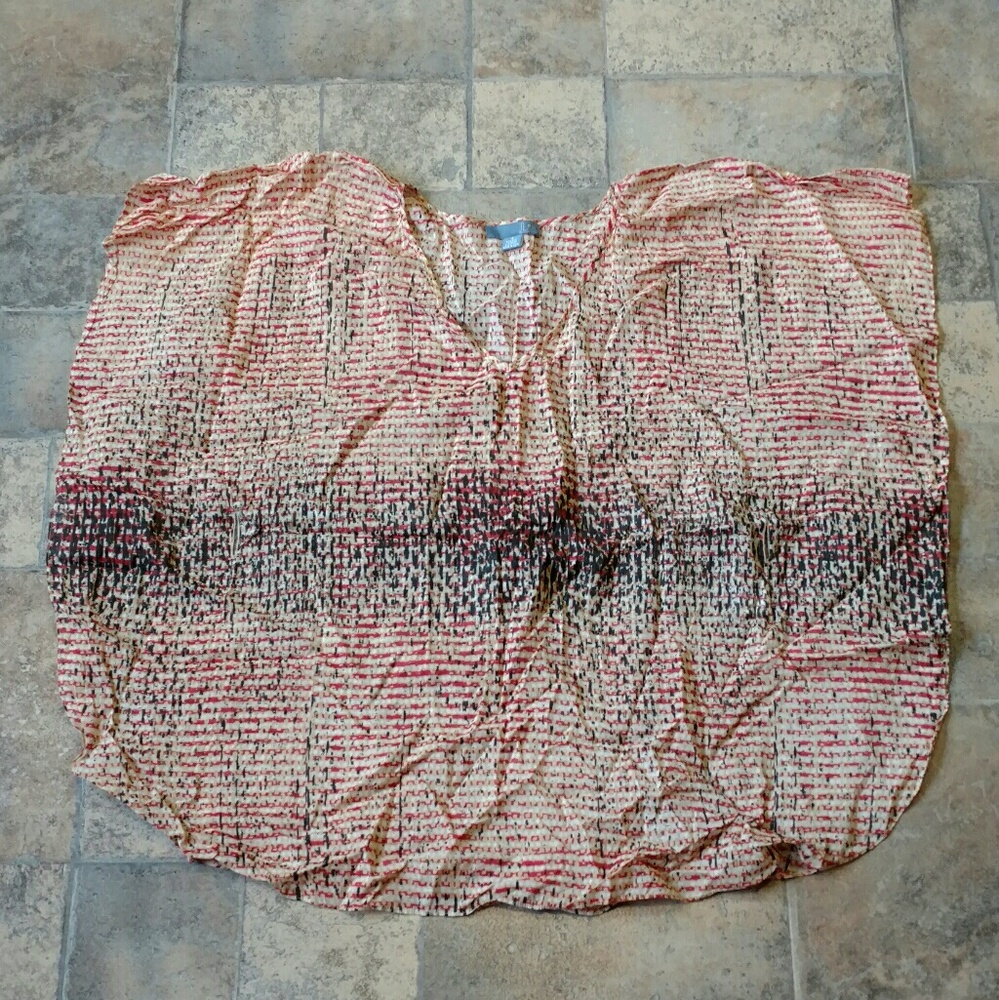 EUC! Burnt orange bat wing top