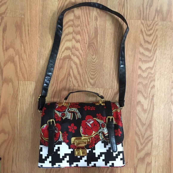IRON FIST Siesta Herringbone Sugar Skull Crossbody - Picture 2 of 4