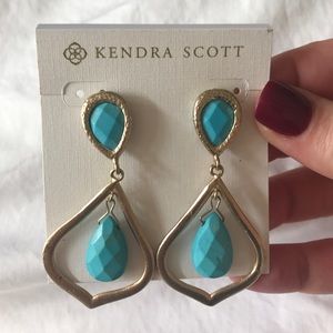 Kendra Scott turq earrings