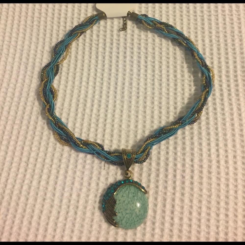 Necklace with stone
