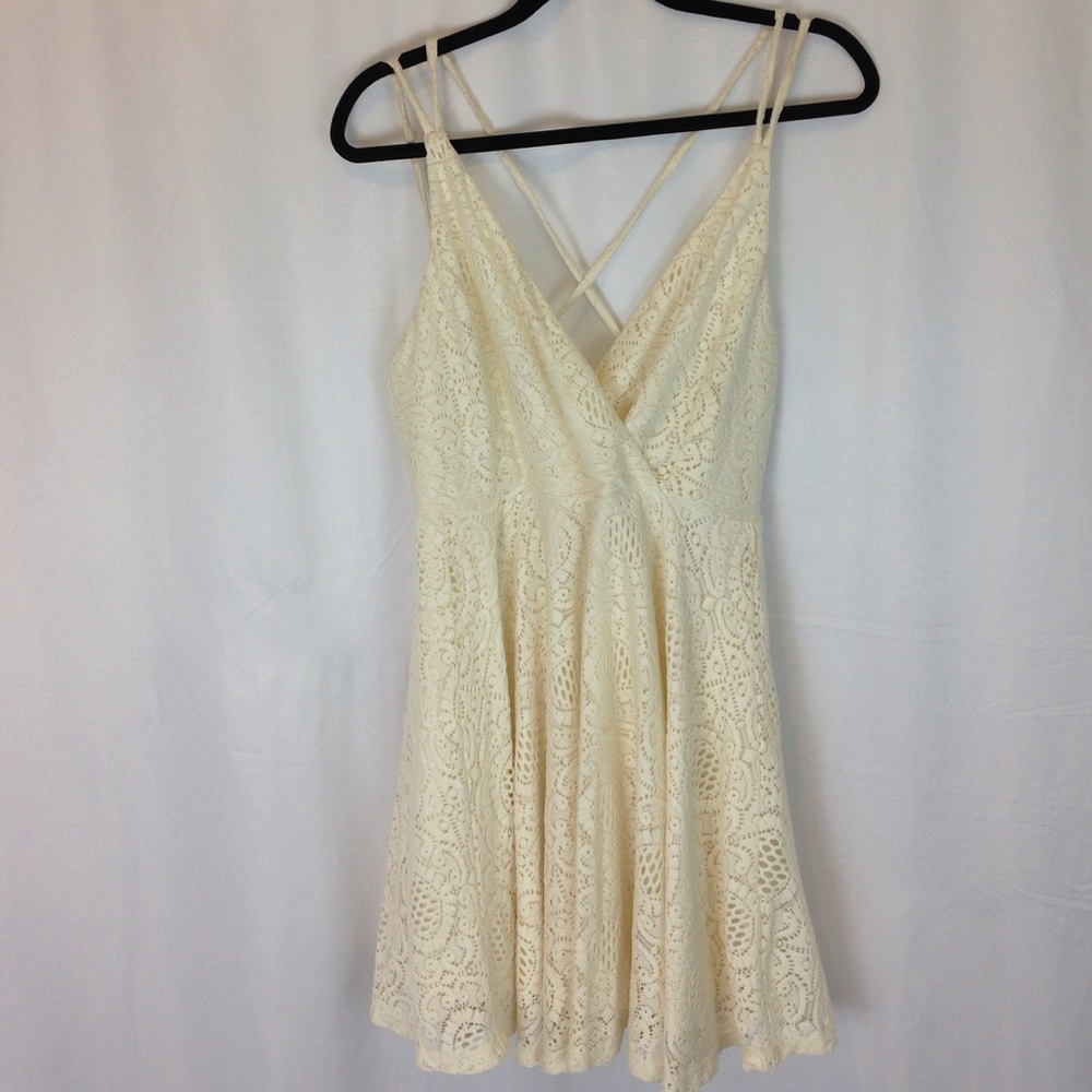 Cream lace dress