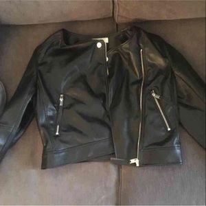 H&M leather biker jacket nwot size 4