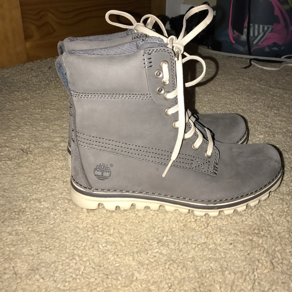 Grey Timberland Boots