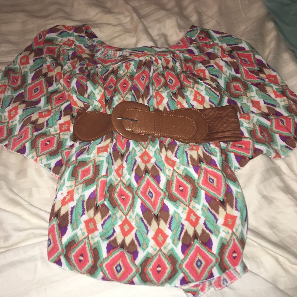 Shirt with belt