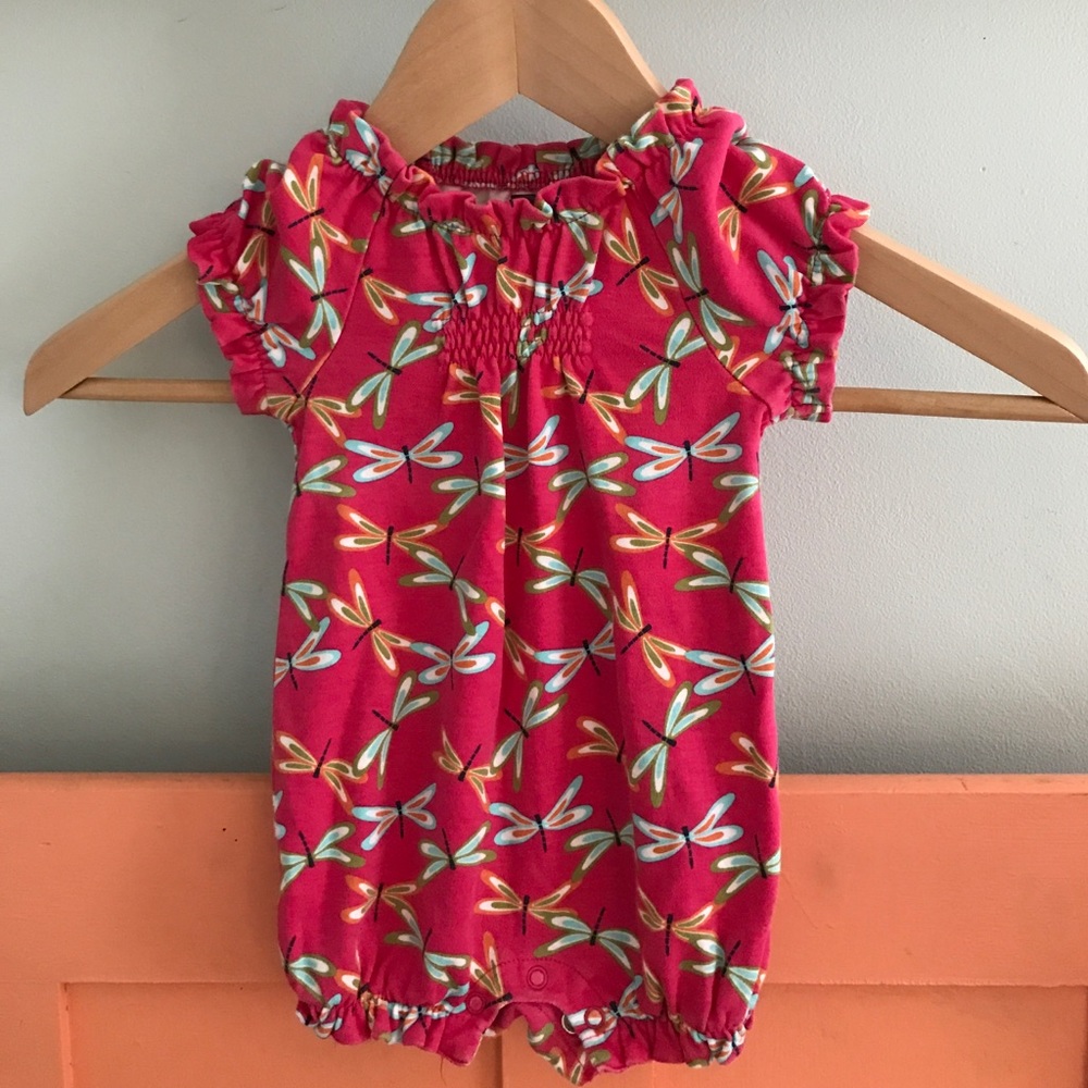 Tea infants romper dragon fly