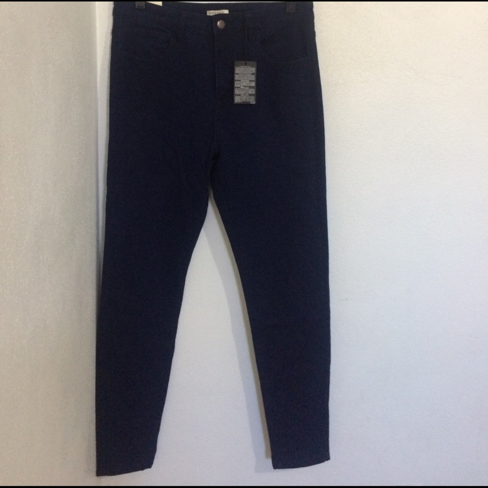 High waisted skinny jeans
