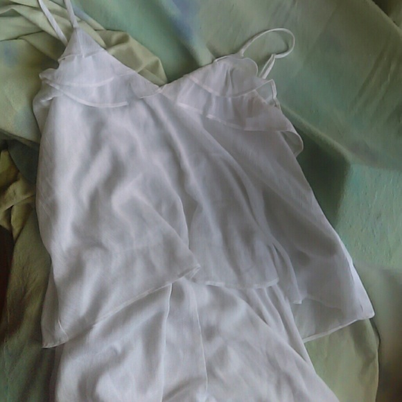 White dressy romper - Picture 1 of 3