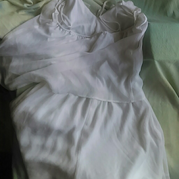 White dressy romper - Picture 3 of 3