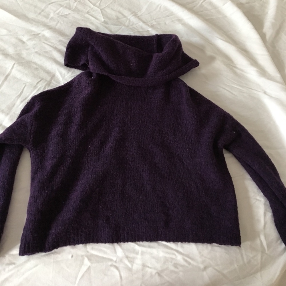 Kimchi Blue plum turtleneck sweater