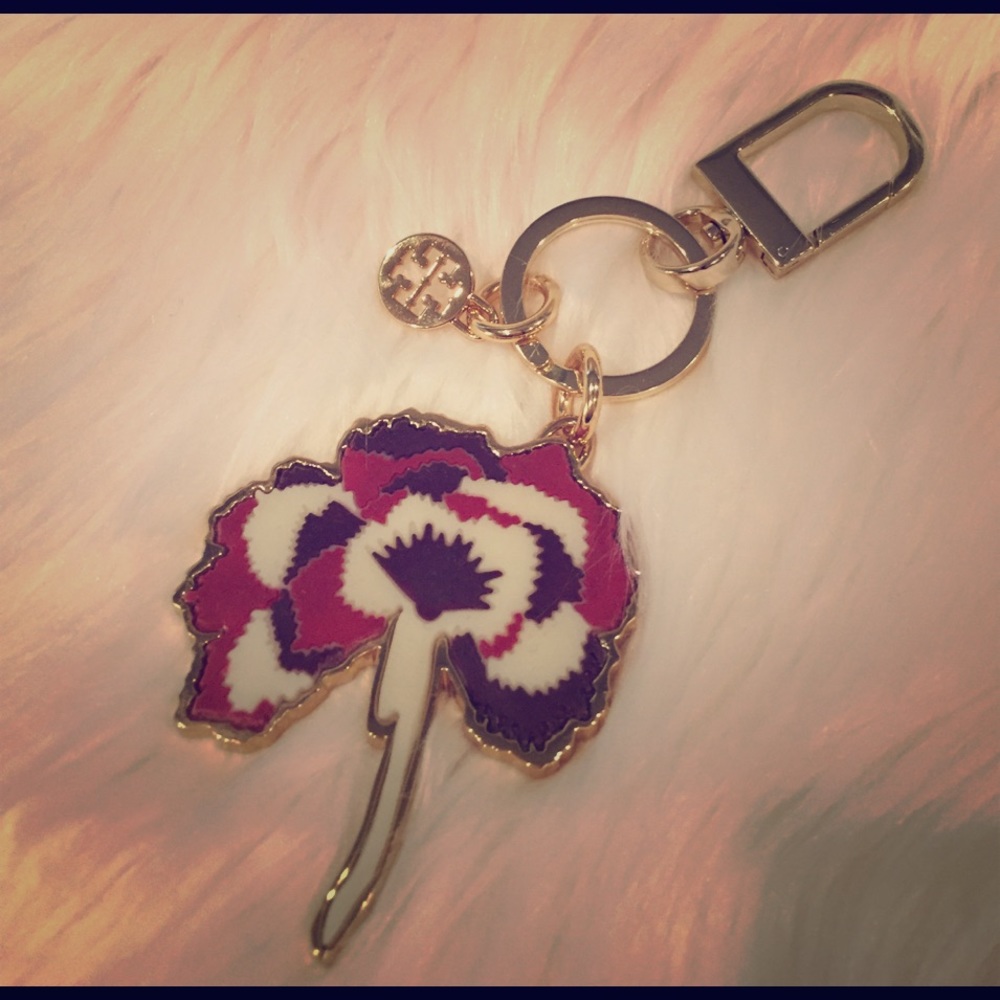 Tory Burch Flower Bag Charm/Key Chain